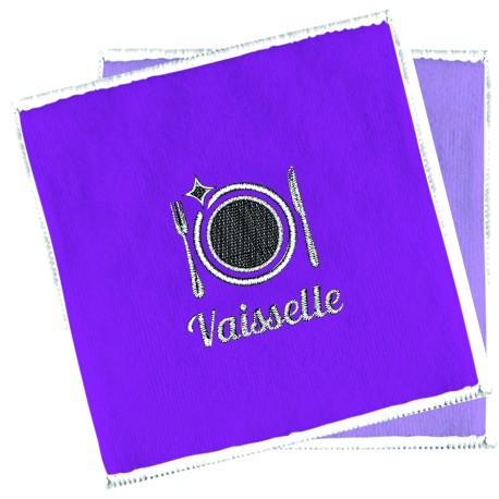 Lot de 2 Eponges  ECO'SPONGE "VAISSELLE " Microfibre Ecologique  réutilisables - Microfibre